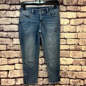 Talbots Signature Fit Blue Denim Crop Pants Size 4P